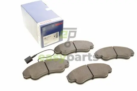 Колодки гальмівні (передні) Citroen Jumper/Fiat Ducato/Peugeot Boxer 02- R16 BOSCH 0986424769