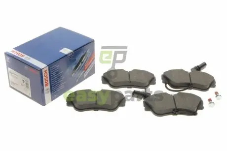 Колодки гальмівні (передні) VW T4 1.9-2.5TDI (Lucas) (з датчиком) BOSCH 0986424672