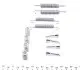 Комплект пружинок колодок ручника BMW 7 (E38)/8 (E31) 730-750i 90-01 (180x25) (Ate) QUICK BRAKE 1050621 (фото 2)