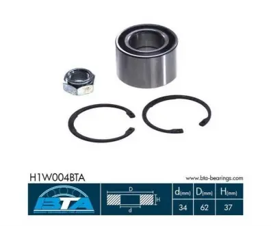 Комплект подшипника ступицы колеса BTA H1W004BTA