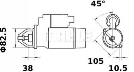 Комплект болтов, ременный шкив - коленчатый вал Contitech MS43