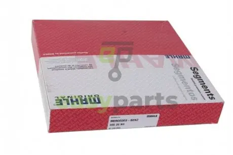 Кольца поршневые (1cyl) MB OM501LA/OM502LA EURO4/5 D 130.0 (3/3/4) MAHLE / KNECHT 00526N0