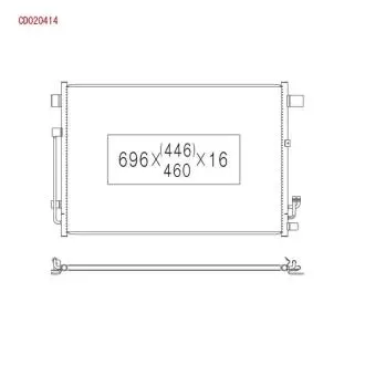 Радиатор кондиционера в сборе KOYORAD CD020414