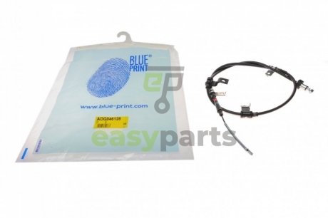 Трос ручника (задній) (R) Hyundai Getz 02-12 (1590mm) BLUE PRINT ADG046128 (фото 1)