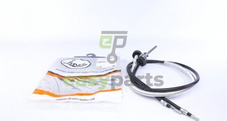 Трос ручника (задній) Ford Focus/C-Max 03-07 (1353+1504mm) (електро) LINEX 157801 (фото 1)