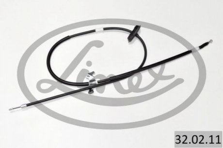 Трос ручника (R) Opel Astra J/Chevrolet Cruze 09- (1815/1685 мм) LINEX 320211 (фото 1)
