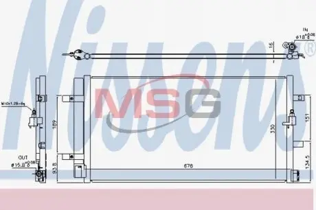 Конденсер кондиционера NISSENS 940453