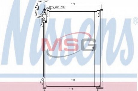 Конденсатор, кондиционер NISSENS 940180