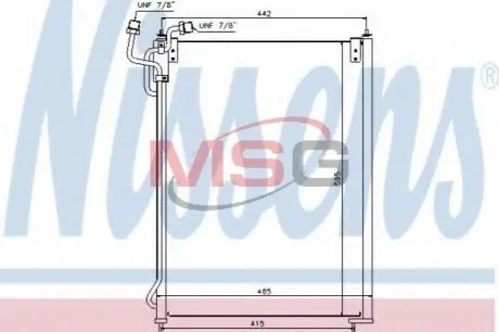 Конденсатор, кондиционер NISSENS 940180