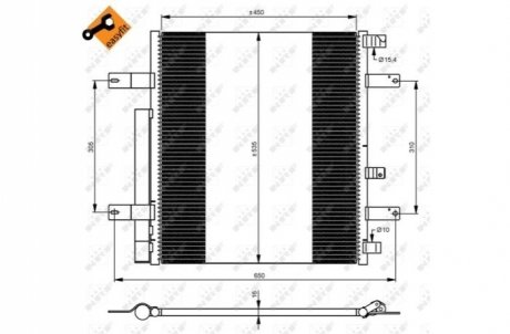 Радиатор кондиционера NRF 35925