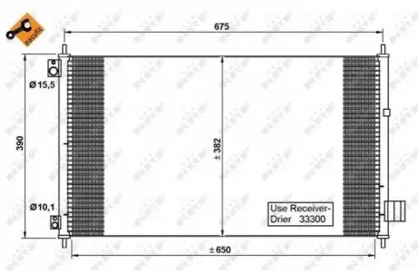Радіатор кондиціонера NRF 35780