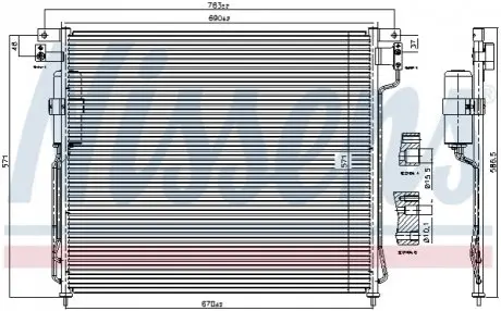 Конденсер кондиционера NISSENS 94879