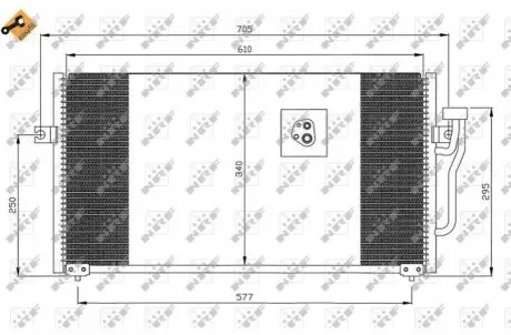Радиатор кондиционера NRF 35293