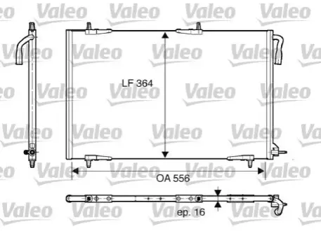 Конденсер Valeo 818000 (фото 1)