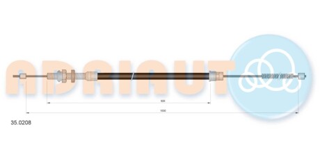 Трос зупиночних гальм ADRIAUTO 350208