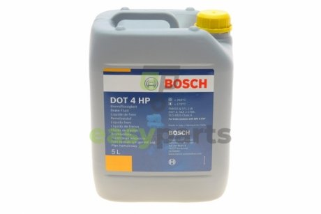 Рідина гальмівна DOT4 HP (5L) (ABS/ESP) BOSCH 1987479114 (фото 1)