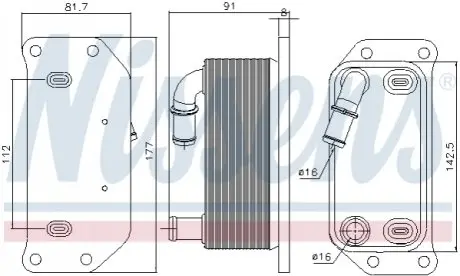 Охладитель масла NISSENS 91188