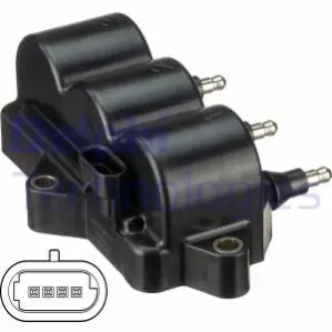 Фото катушка зажигания Delphi GN1051312B1 Катушка зажигания Delphi GN1051312B1