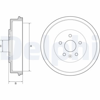 Гальмiвнi барабани Delphi BF553