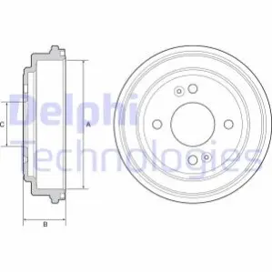 Тормозной барабан Delphi BF551
