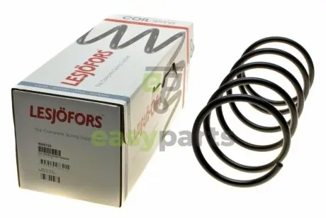 Пружина (передня) Peugeot 206 1.6 16V МКПП/1.1/1.4/1.4HDi 98-13 (універсал/накл.зад.ч.) LESJOFORS 4066723