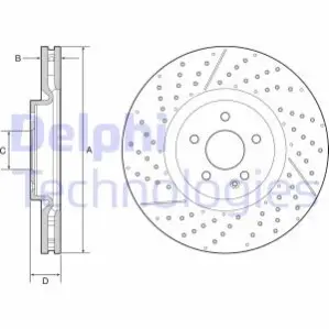 Тормозной диск Delphi BG9229C
