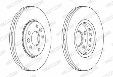 Диск гальмівний FERODO DDF2507C