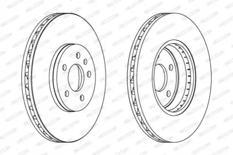 Тормозной диск FERODO DDF1664C