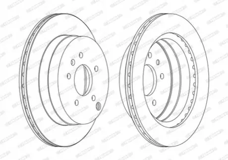 Диск гальмівний FERODO DDF1660C
