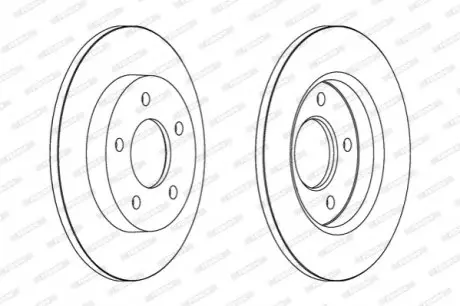 Гальмівний диск FERODO DDF1420C