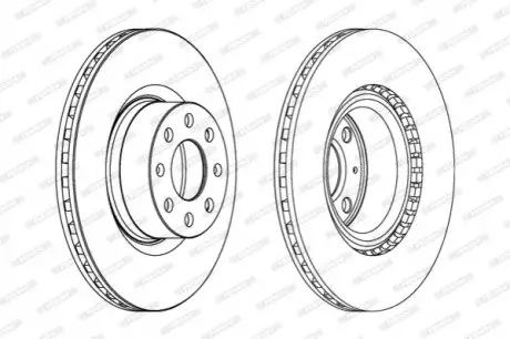 Тормозной диск FERODO DDF1298C