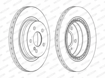 Тормозной диск FERODO DDF1700C