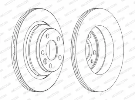 Диск гальмівний FERODO DDF1698C