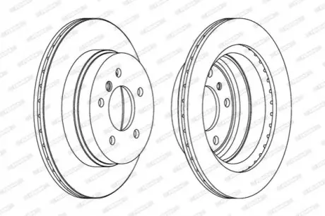 Диск тормозной FERODO DDF1697C