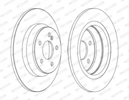 Гальмівний диск FERODO DDF1675C