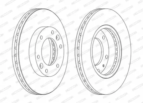 Диск тормозной FERODO DDF1612C