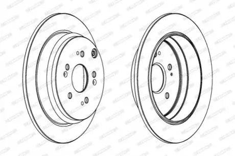 Гальмівний диск FERODO DDF1608C