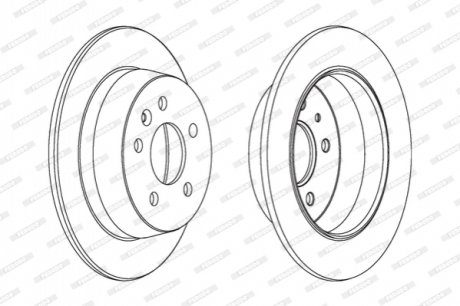 Гальмівний диск FERODO DDF861C