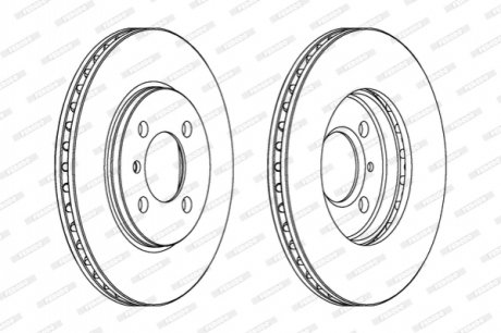 Гальмівний диск FERODO DDF182C