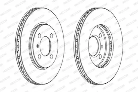 Гальмівний диск FERODO DDF182C