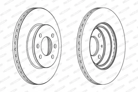 Гальмівний диск FERODO DDF1636C