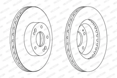 Тормозной диск FERODO DDF1630C