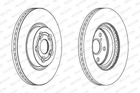 Гальмівний диск FERODO DDF1315C