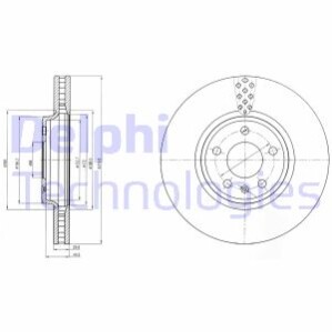 Гальмівний диск Delphi BG4080C