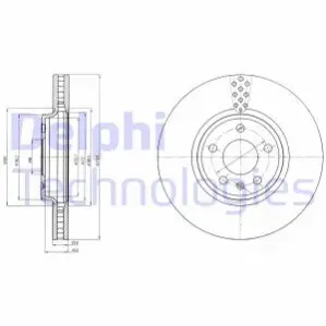 Тормозной диск Delphi BG4080C