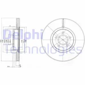 Гальмiвнi диски Delphi BG4056C