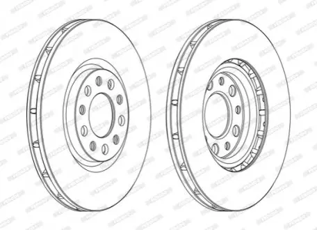 Тормозной диск FERODO DDF1451C