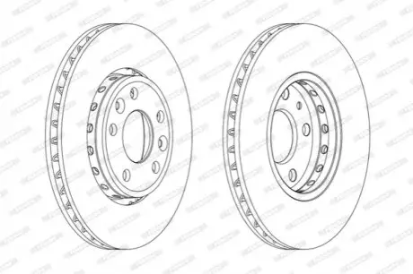 Тормозной диск FERODO DDF1726C