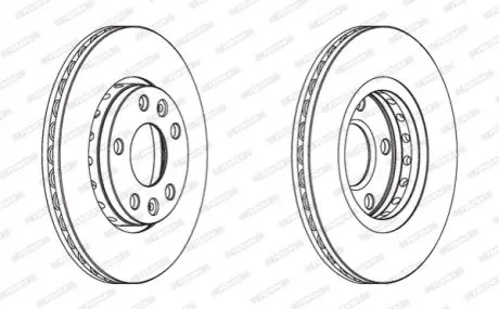 Тормозной диск FERODO DDF1728C