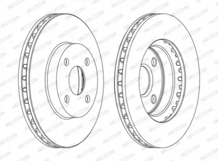 Тормозной диск FERODO DDF1309C